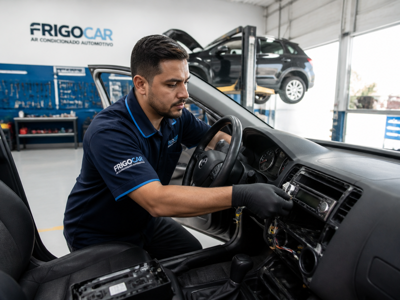 Oficina especializada em ar-condicionado automotivo